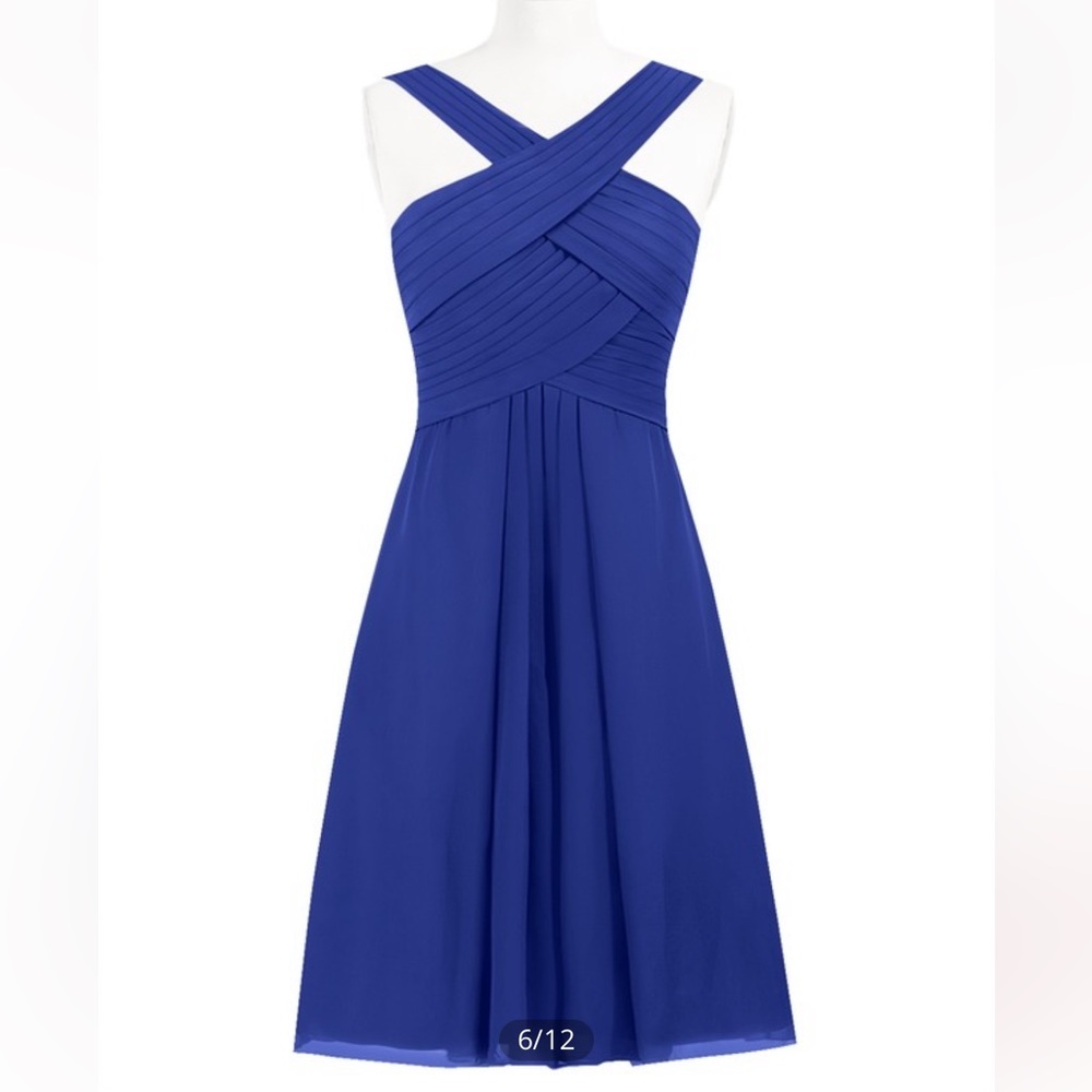 Azazie Amani Royal Blue Bridesmaid Dress (size A18) - Picture 3 of 4